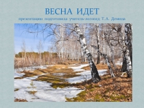 Презентация по развитию речи Весна идет