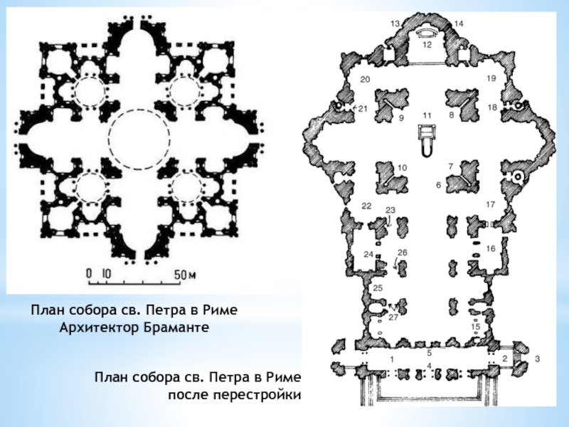 План святая. Проект собора Святого Петра Браманте. План собора Святого Петра в Риме Браманте.