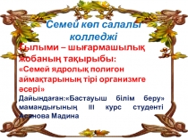 Презентация по казахскому языку на тему  Полигон әсеріі