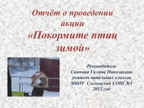 Презентация проекта Покормите птиц зимой в рамках урока Окружающий мир (3 класс)