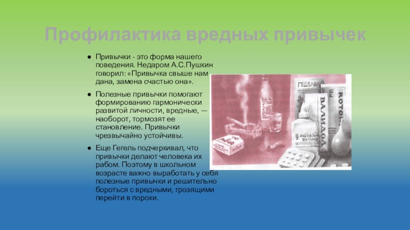 Проект профилактика вредных привычек в условиях образовательного учреждения