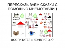 Презентация для детей дошкольного возраста Пересказываем сказки с помощью мнемотаблиц