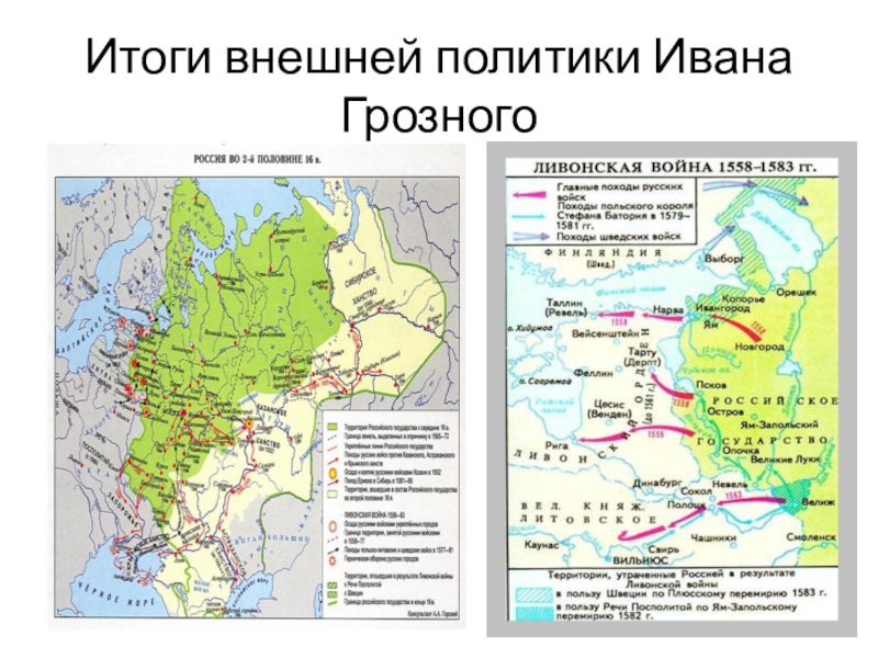 Территория руси при иване грозном карта