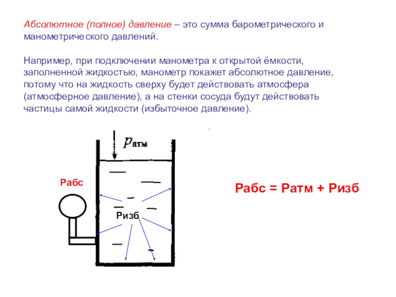 Каковы показания манометра изображенного на рисунке 67