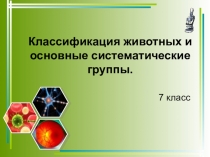 Презентация по биологии на тему Классификация животных и основные систематические группы. (7 класс)