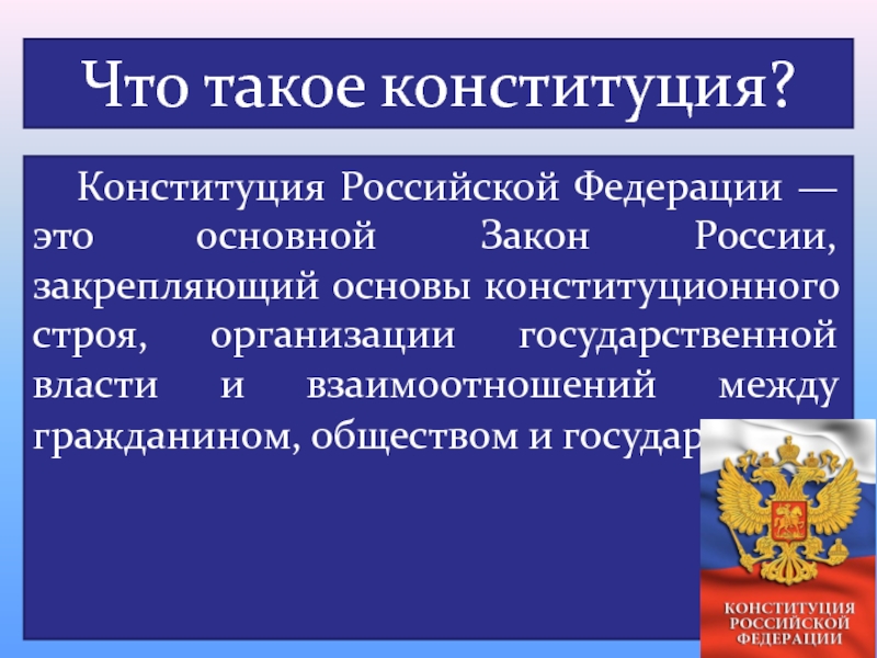 Презентация конституция российской федерации основы конституционного строя рф