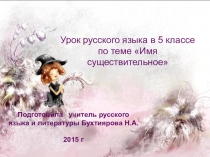 Презентация к уроку Имя существительное