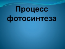 Презентация по биологии на тему Процесс фотосинтеза