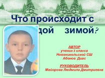 Презентация к исследовательской работе Что происходит с природой зимой