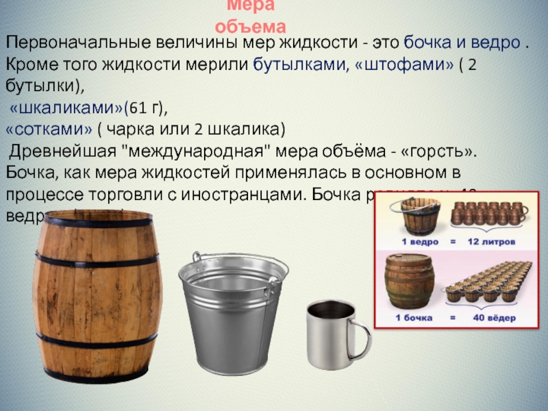 Старинная задача в магазин доставили 6 бочек керосина на рисунке показано сколько ведер старинная