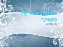 Презентация к занятию Путешествие в тундру к пособию Здравствуй мир (Школа 2100)