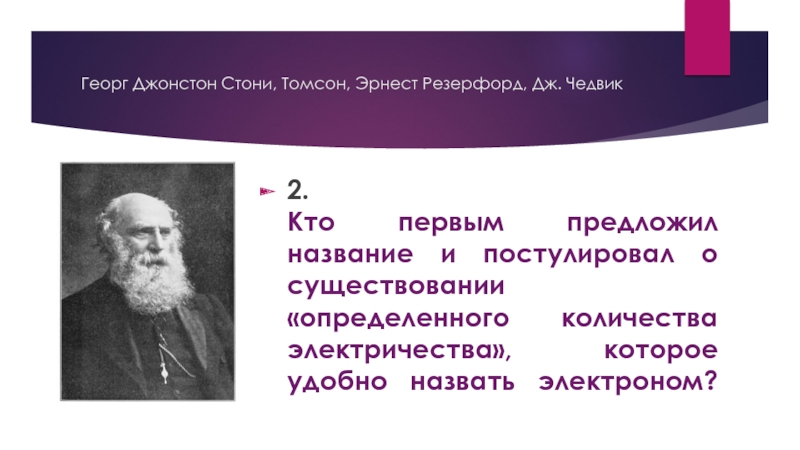 Название с предложил. Джордж Джонстон стони. Джордж стони открытие. Джордж стони открытие картинки. У. Томсона «о динамической теории тепла» (1851).