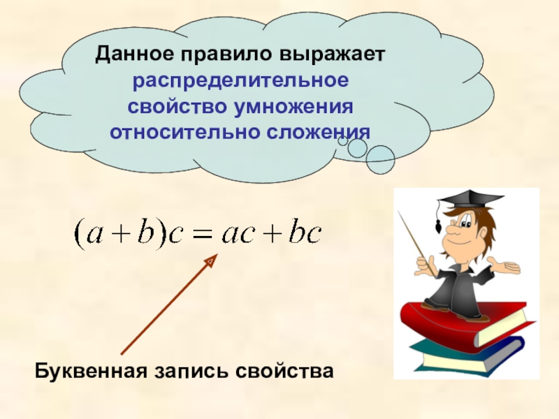 Сформулировать распределительное свойство умножения относительно вычитания