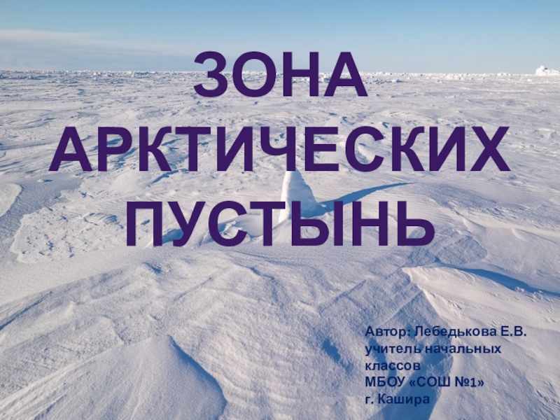 Презентация к уроку окружающего мира для 4 класса:  Зона арктических пустынь