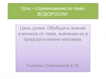Урок соревнование по теме