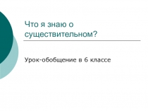 Презентация к уроку по русскому языку на тему существительное 6 класс