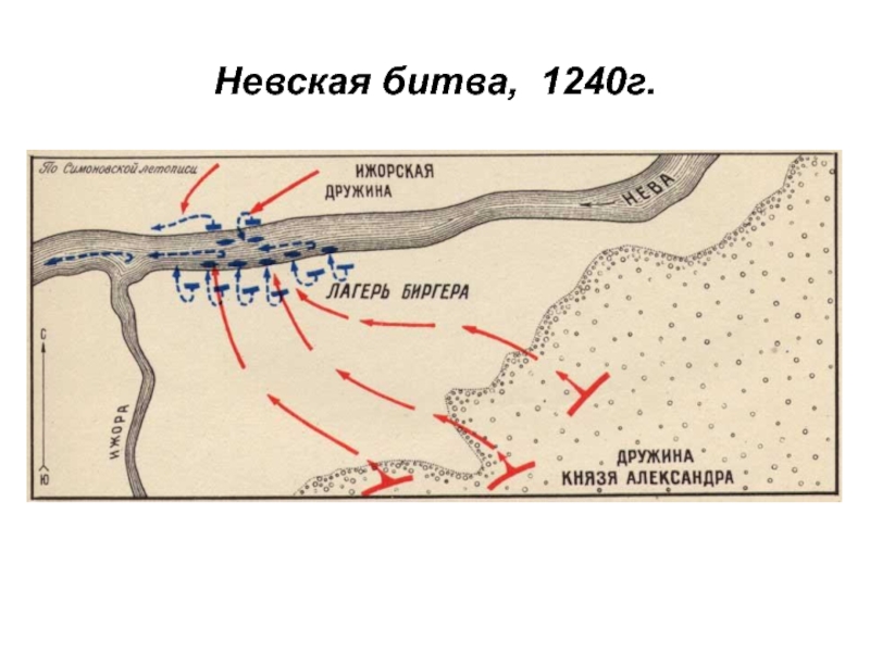 План невской битвы