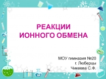 Презентация к уроку Реакции ионного обмена