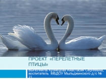 Презентация к проекту Перелетные птицы средняя подгруппа.