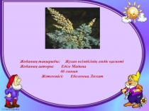 Ғылыми жоба: Жусан ел байлығы