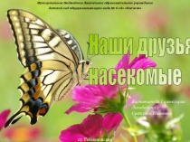 Презентация на экологическую тему Наши друзья - насекомые