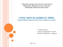 Стендовый урок по окружающему миру Растения и животные (1 класс)