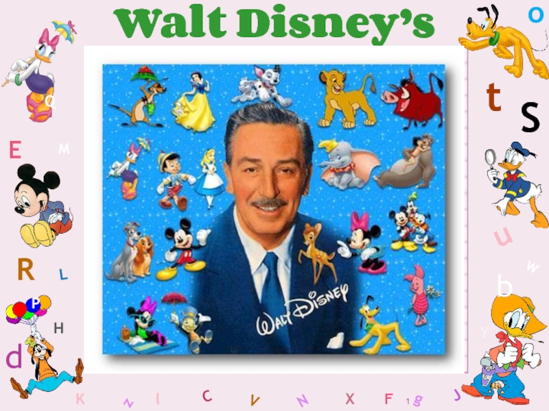 Презентация Мероприятие по английскому языку Walt Disney