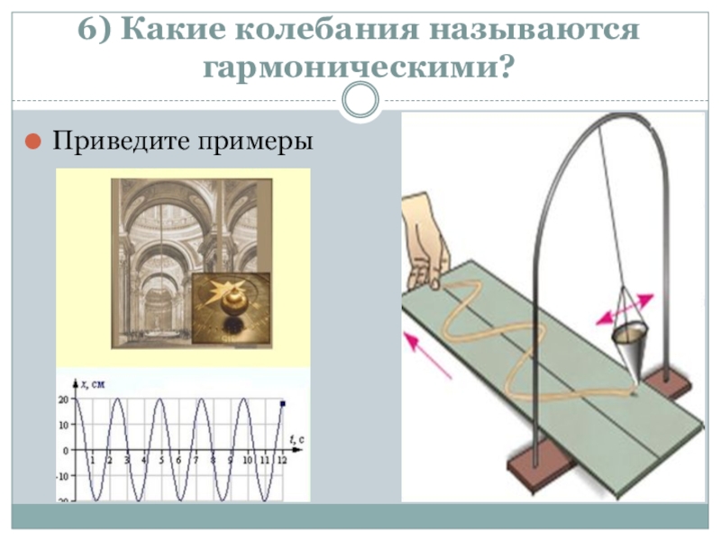 Презентация колебания гармонические колебания