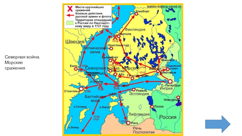 Северная война карта полуостров