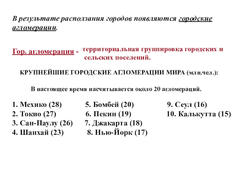 нью йорк город и агломерация. компактная территориальная группировка городских и сельских поселений. компактная территориальная группировка городских и сельских поселений. функциональная типология городов. формы расселения населения.