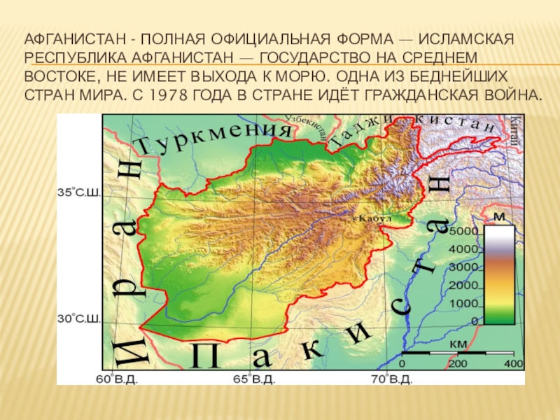 План характеристики страны афганистан