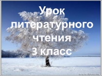 Презентация по литературному чтению по теме С. А. Есенин Берёза (3 класс)