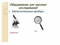 Презентация по биологии для 6 класса : Лабораторная работа № 1. Увеличительные приборы