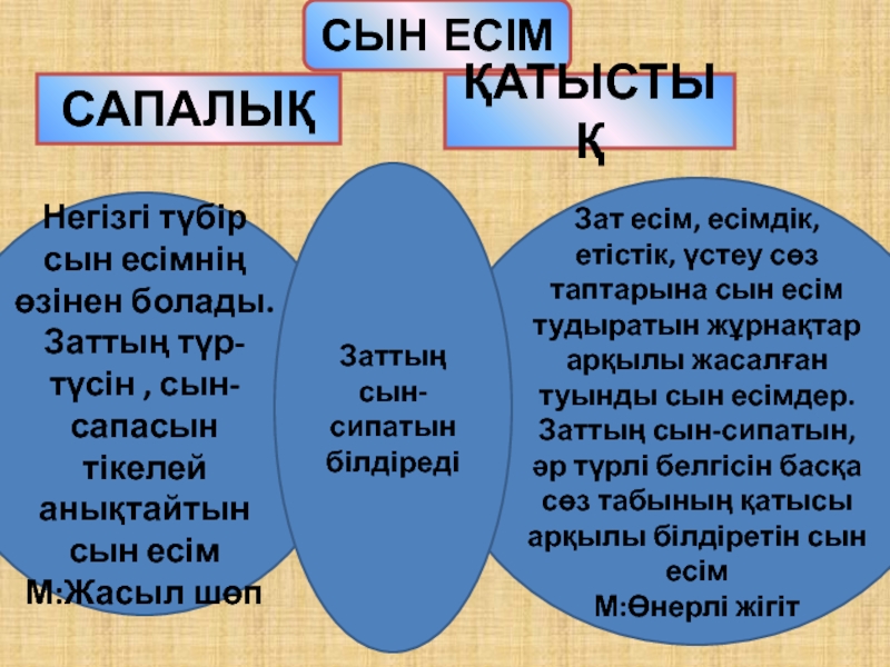 Қатыстық сын есім