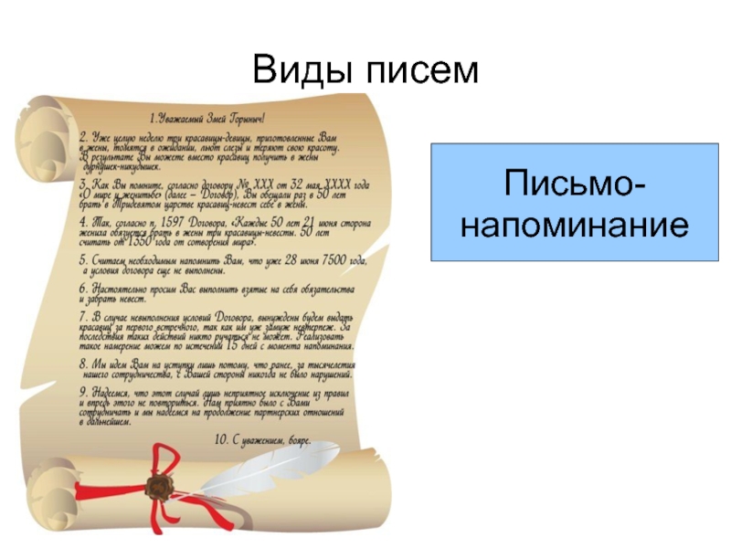 В письменном виде. Письмо напоминание. Письмо напоминание виды. Текст в виде письма. Виды писем.