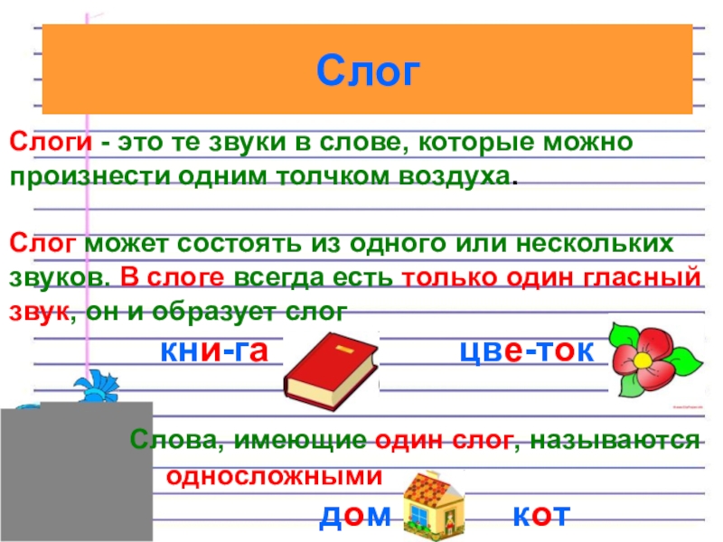 Как определить сколько в слове слогов 1 класс школа россии презентация