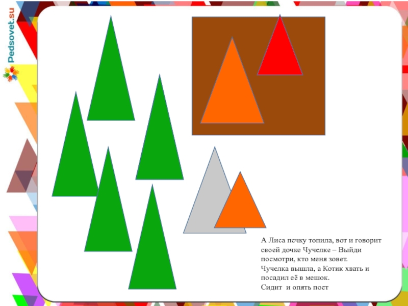 А Лиса печку топила, вот и говорит своей дочке Чучелке – Выйди посмотри, кто меня зовет.Чучелка вышла,