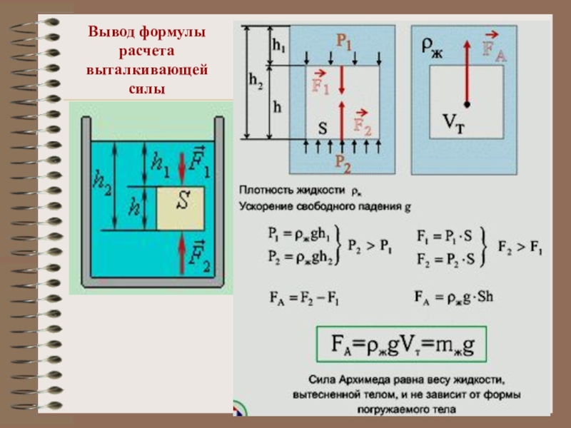 Проект по физике 7 класс сила архимеда