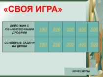 Обыкновенные дроби . 5 класс