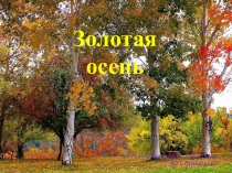 Презентация к теме Золотая осень