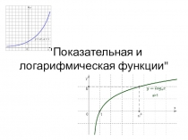 Презентация Показательная и логарифмическая функции