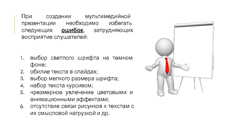 Правила создания мультимедийной презентации