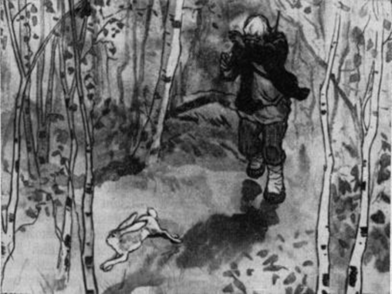 Иллюстрация к заячьи лапы паустовский