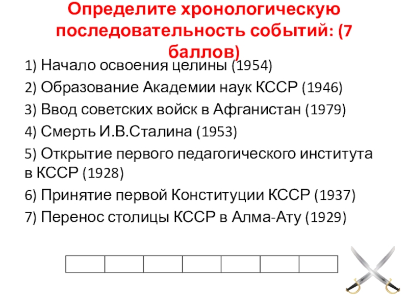 Расположите мыслителей в хронологической последовательности