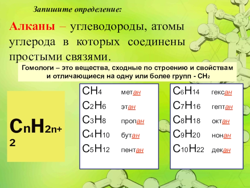 10 атомов углерода формула. Cnh2n формула углеводорода. Алканы cnh2n. С1-с4 алканы. Органика алканы с12.