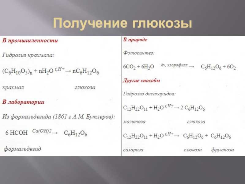 Презентация по химии на тему глюкоза