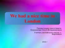 Презентация по английскому языку на тему Лондон (5 класс)