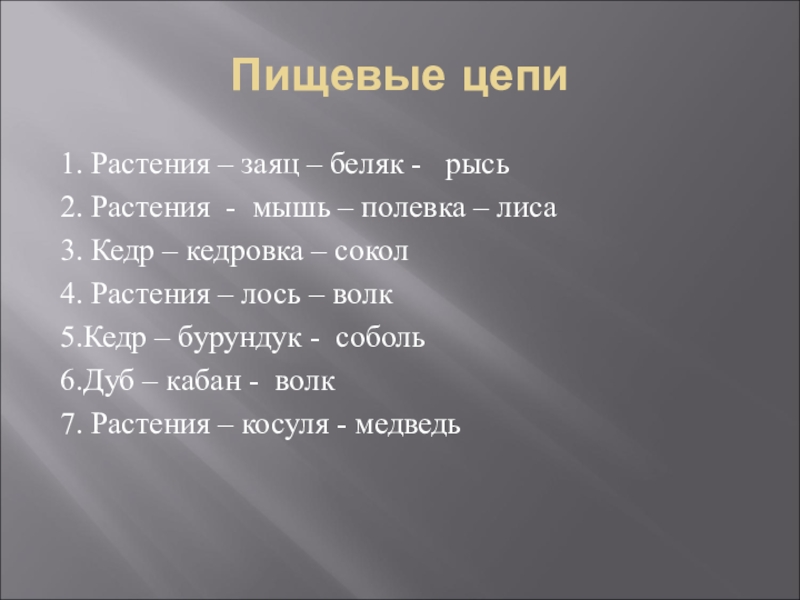 Цепь питания соболя. Цепочка питания соболя. Цепь питания зайца беляка. Цепочка питания зайца беляка.