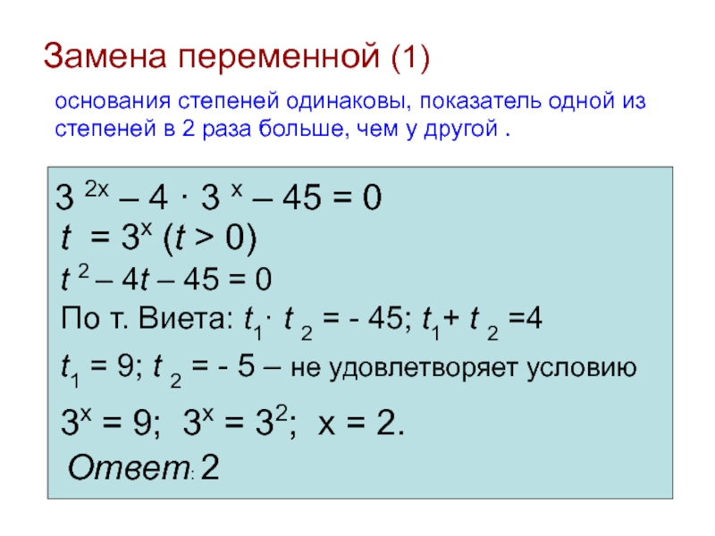 Презентация уравнение высших степеней