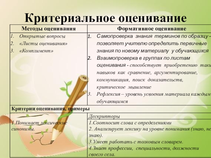 Оценивание литературы. Методы оценивания. Приемы критериального оценивания. Методы оценивания на уроке. Метод критериального оценивания.